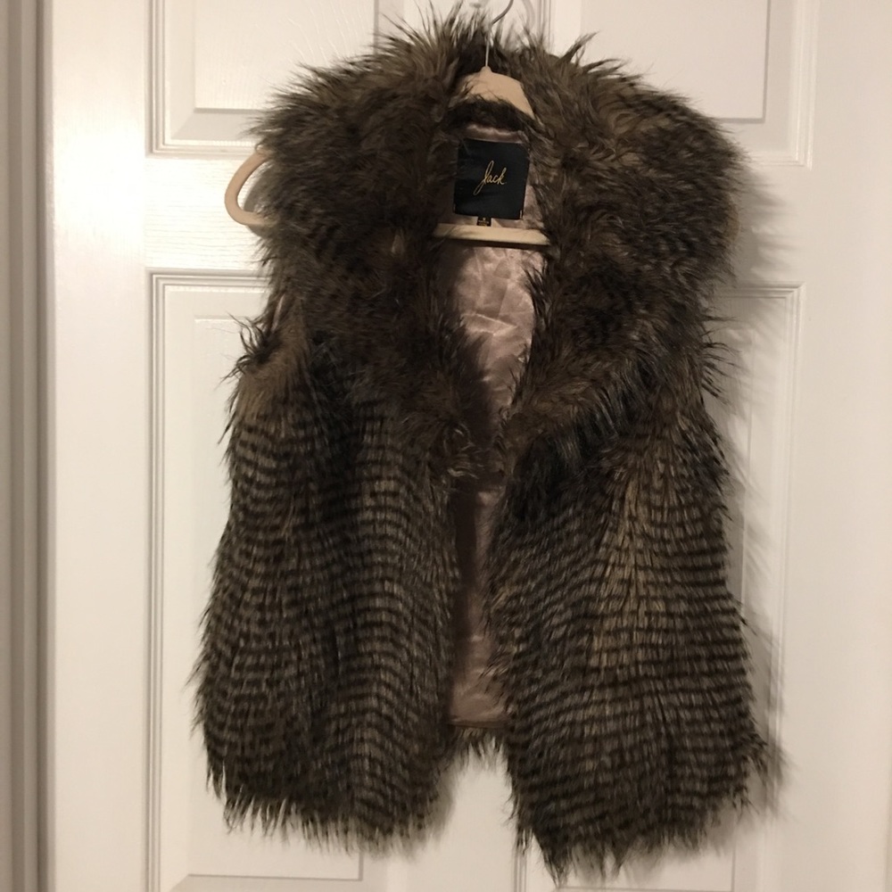 Faux fur vest